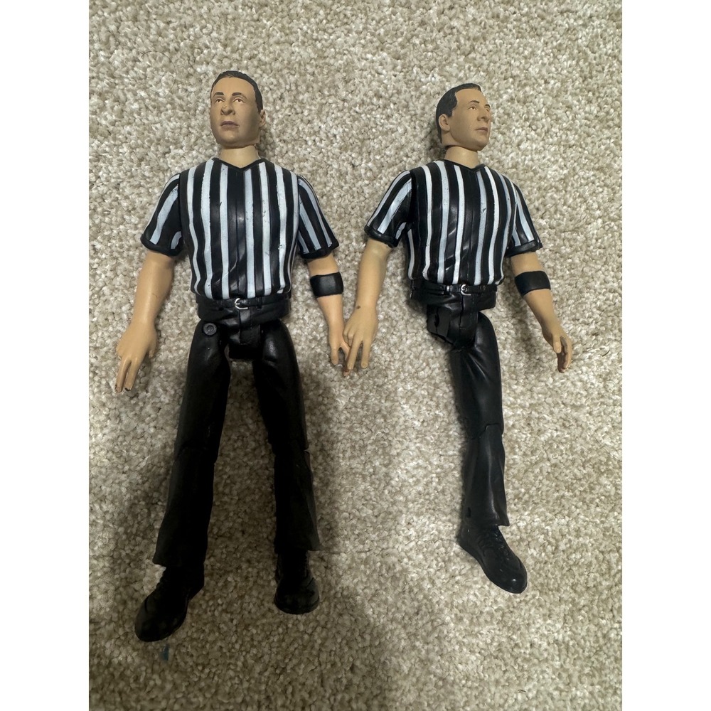 Figures Toy Company Wrestling Referee Action Figures 2013 Lot of 2 Fodder